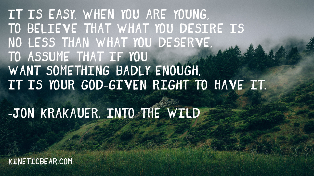 Into The Wild Quote Wallpaper