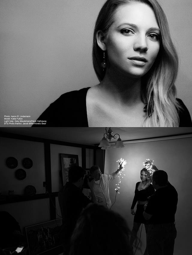 Aaron Lindemann photography workshop lighting christmas lights model
