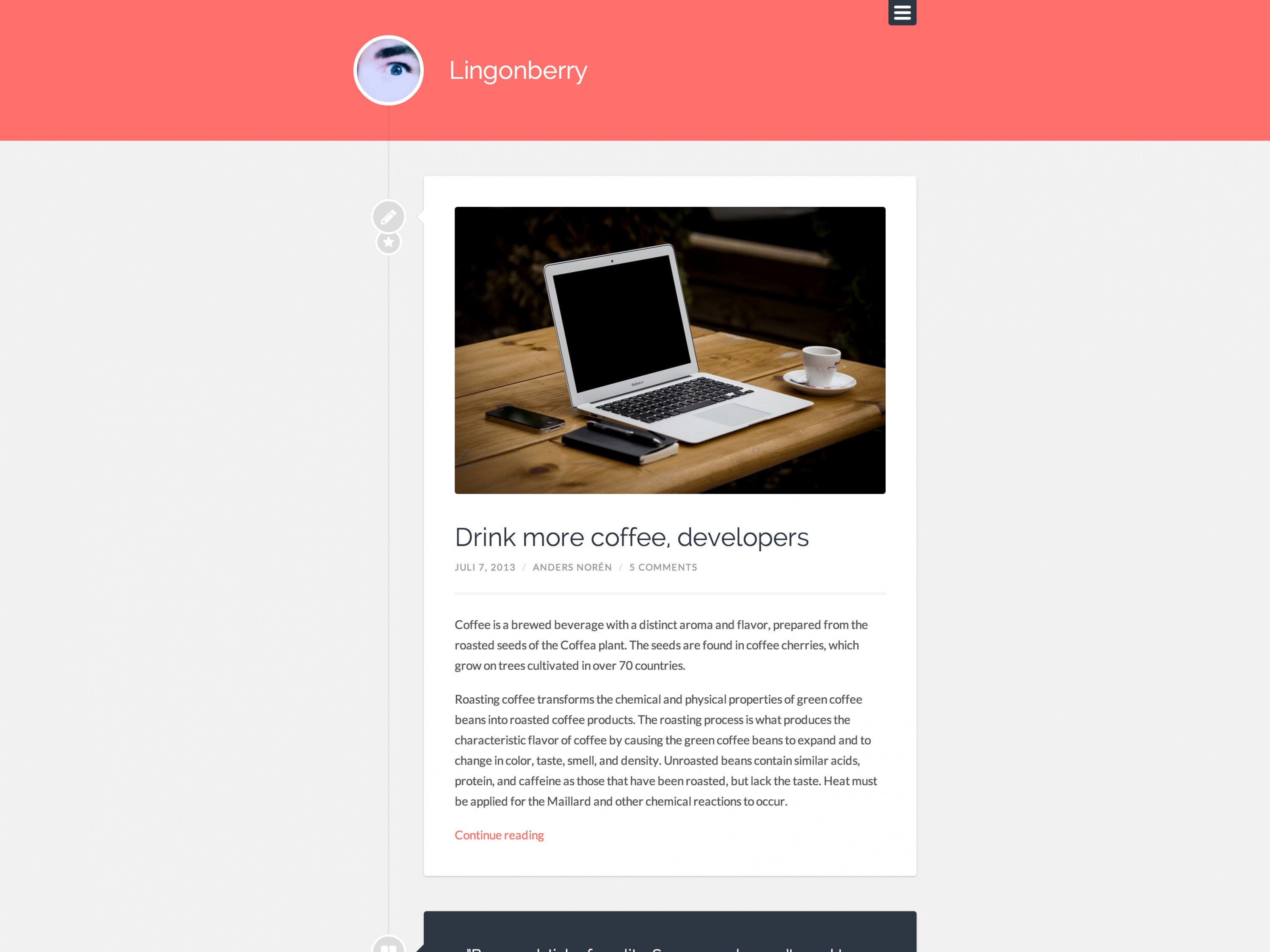 Free WordPress Themes 2014 Lingonberry kinetic bear