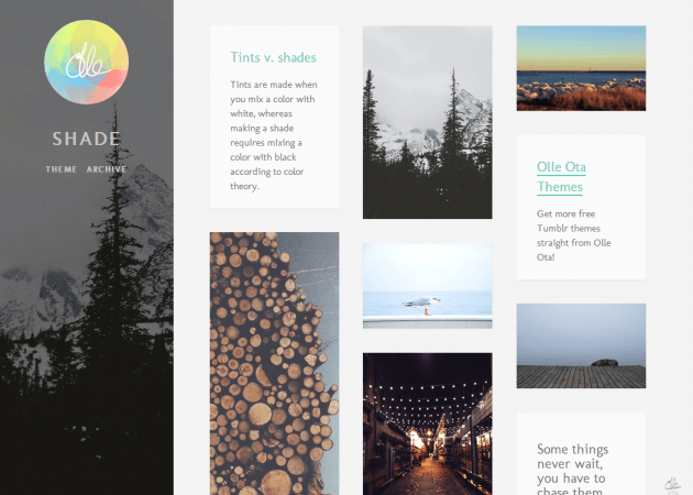 Free tumblr theme that is great for photographers