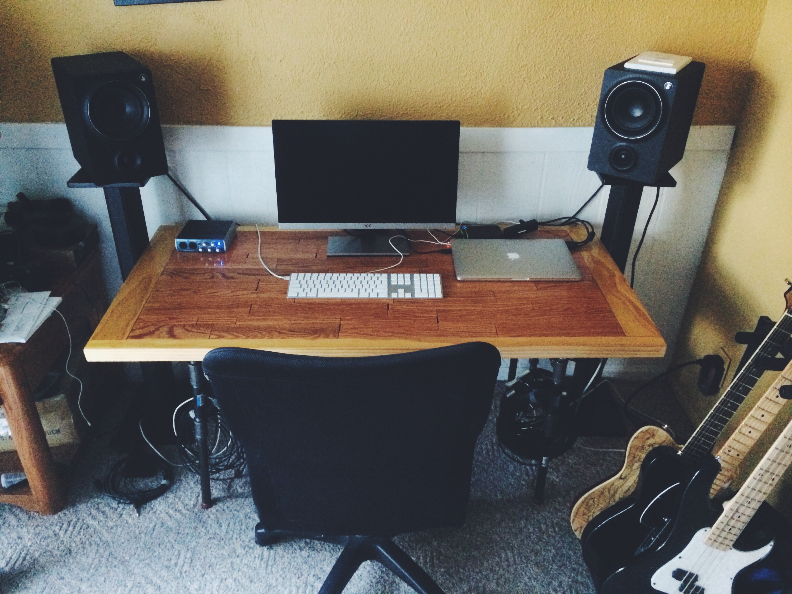 Build your own recording studio desk