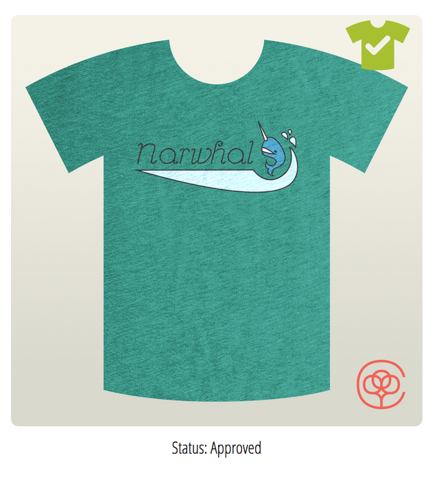 narwhal graphic design shirt