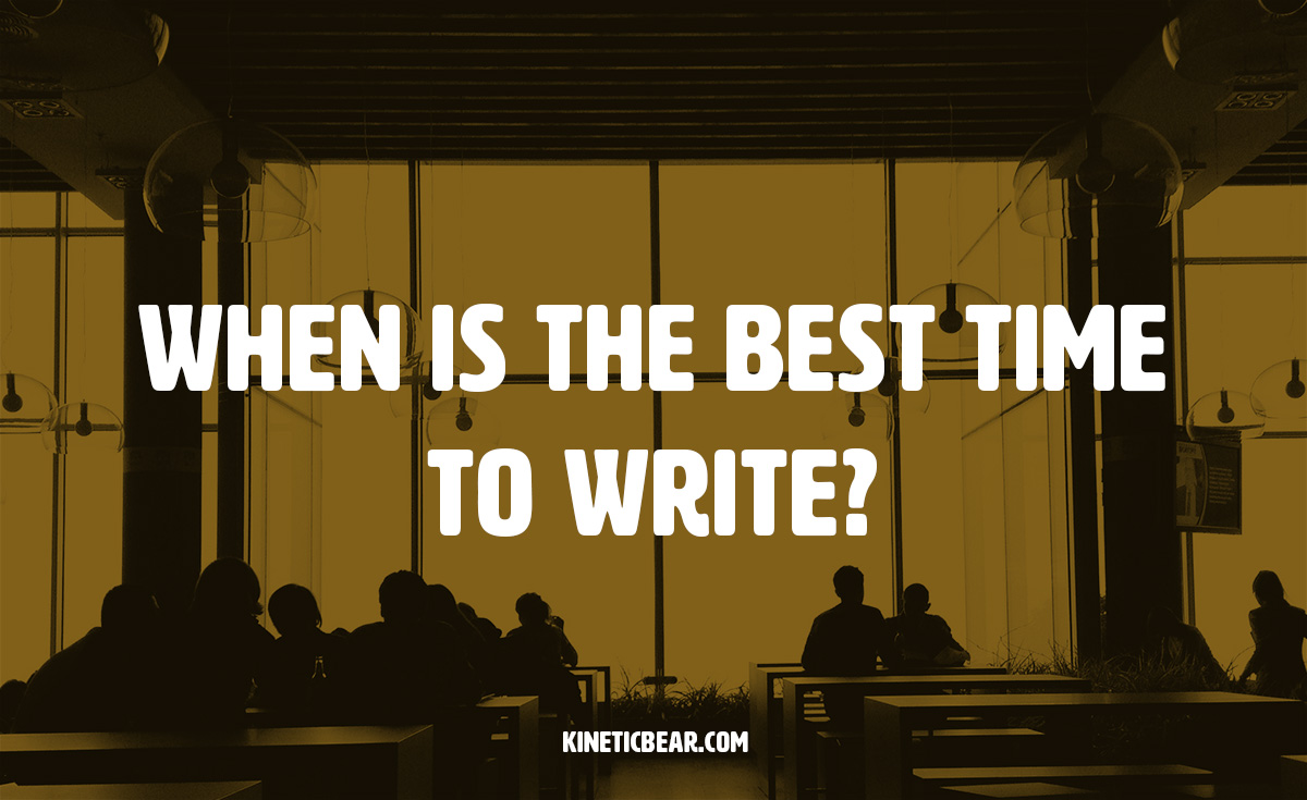 when is the best time of day to write?