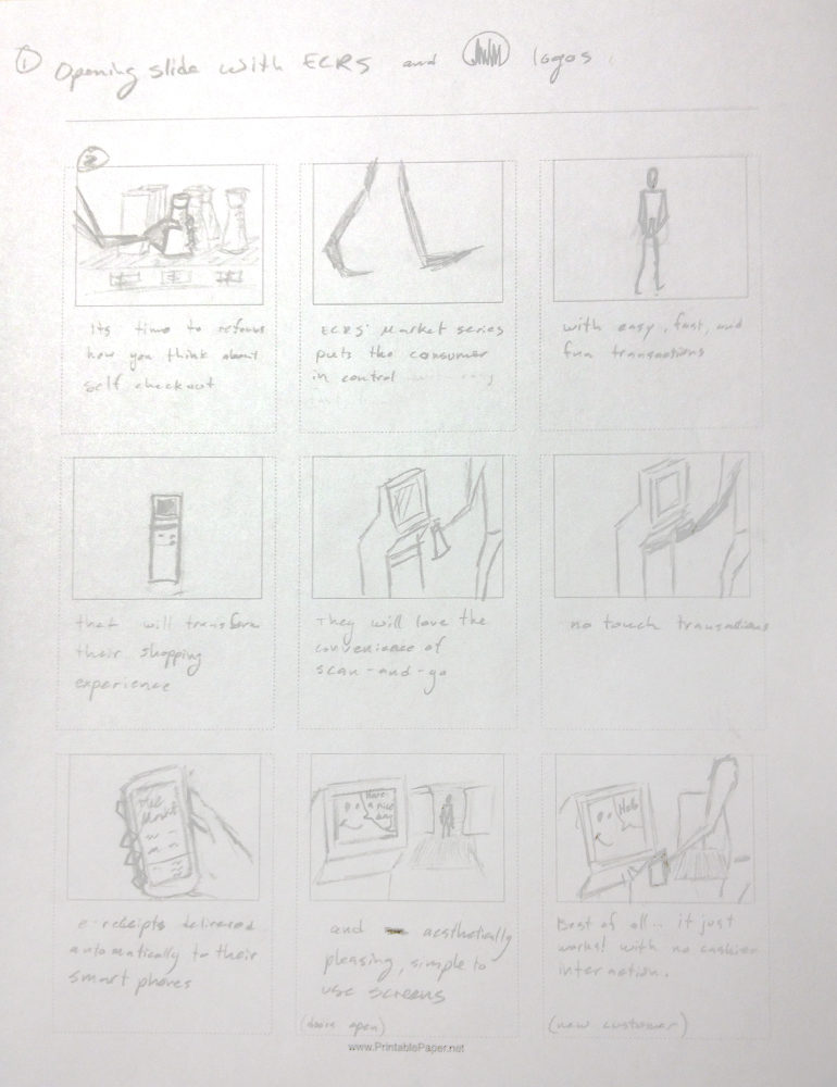 animating with pencil sketch storyboard